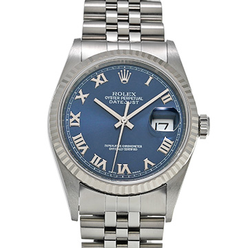 ロレックス デイトジャスト 16234 ブルー メンズ 時計 【中古】【wristwatch】