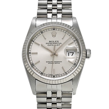 ロレックス デイトジャスト 36 16234 シルバー メンズ 時計 【中古】【wristwatch】