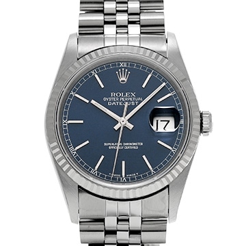 ロレックス デイトジャスト 16234 ブルー メンズ 時計 【中古】【wristwatch】