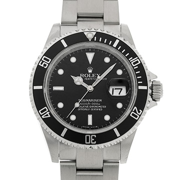 ロレックス サブマリーナ デイト 16610 ブラック メンズ 時計 【中古】【wristwatch】