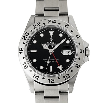 ロレックス エクスプローラーII 16570 ブラック メンズ 時計 【中古】【wristwatch】