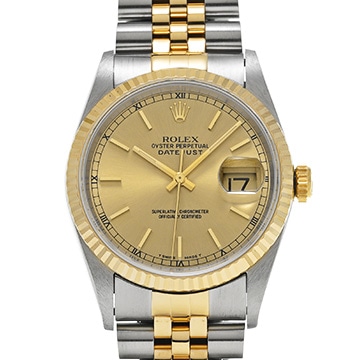 ロレックス デイトジャスト 36 16233 シャンパン メンズ 時計 【中古】【wristwatch】