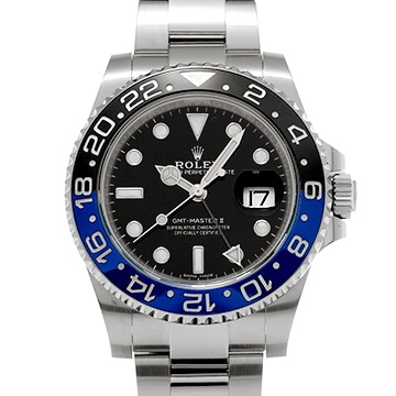 ロレックス GMTマスターII 116710BLNR ブラック メンズ 時計 【中古】【wristwatch】