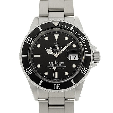 ロレックス サブマリーナ デイト 16610 ブラック メンズ 時計 【中古】【wristwatch】