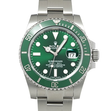 ロレックス サブマリーナ デイト 116610LV グリーン メンズ 時計 【中古】【wristwatch】