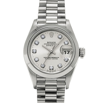 ロレックス デイトジャスト 79166G シルバー/ダイヤモンド レディース 時計 【中古】【wristwatch】