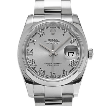 ロレックス デイトジャスト 36 116200 グレー メンズ 時計 【中古】【wristwatch】