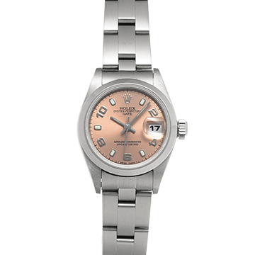 ロレックス オイスターパーペチュアル デイト 69160 ピンク レディース 時計 【中古】【wristwatch】