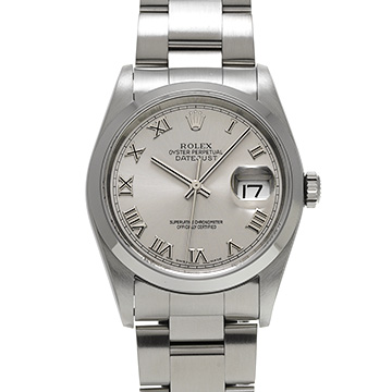ロレックス デイトジャスト 16200 グレー メンズ 時計 【中古】【wristwatch】