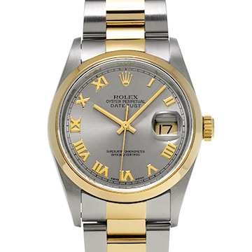 ロレックス デイトジャスト 16203 グレー メンズ 時計 【中古】【wristwatch】