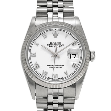 ロレックス デイトジャスト 36 16234 ホワイト メンズ 時計 【中古】【wristwatch】