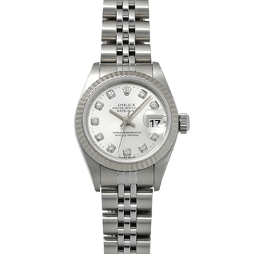 ロレックス デイトジャスト 26 69174G シルバー/ダイヤモンド レディース 時計 【中古】【wristwatch】