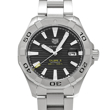 タグ ホイヤー アクアレーサー キャリバー5 WAY2010.BA0927 ブラック メンズ 時計 【中古】【wristwatch】