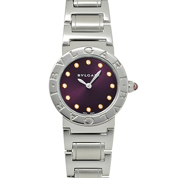 ブルガリ ブルガリブルガリ BBL26C7SS/12 パープル/ダイヤモンド レディース 時計 【中古】【wristwatch】