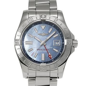 ブライトリング アベンジャー II GMT マザーオブパール A3239011/C930 ブルーシェル メンズ 時計 【中古】【wristwatch】