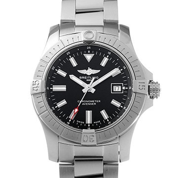 ブライトリング アベンジャー オートマチック 43 A17318101B1A1 ブラック メンズ 時計 【中古】【wristwatch】