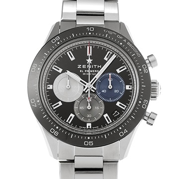 ゼニス クロノマスター エル・プリメロ スポーツ 03.3100.3600/21.M3100 ブラックラッカー メンズ 時計 【中古】【wristwatch】