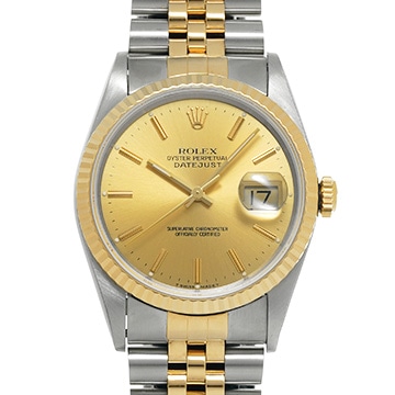 ロレックス デイトジャスト 16233 シャンパン メンズ 時計 【中古】【wristwatch】