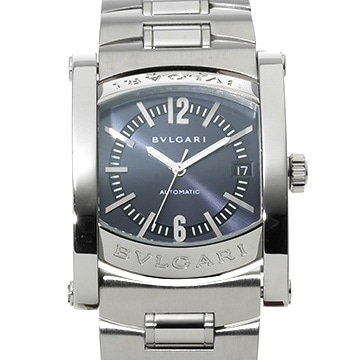 ブルガリ アショーマ AA44C14SSD ブルーグレー メンズ 時計 【中古】【wristwatch】