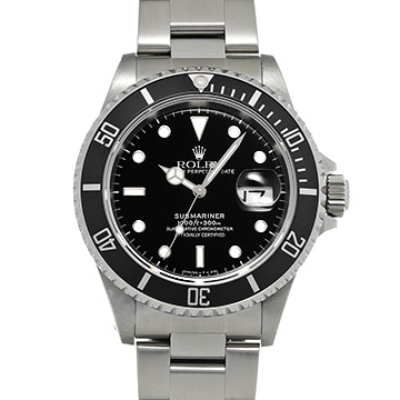 ロレックス サブマリーナ デイト 16610 ブラック メンズ 時計 【中古】【wristwatch】