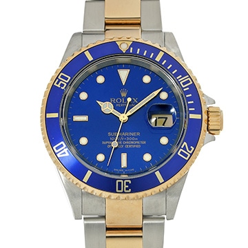 ロレックス サブマリーナ デイト 16613 ブルー メンズ 時計 【中古】【wristwatch】