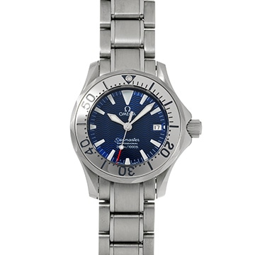 オメガ シーマスター 300 クォーツ 2285.80 ブルー レディース 時計 【中古】【wristwatch】