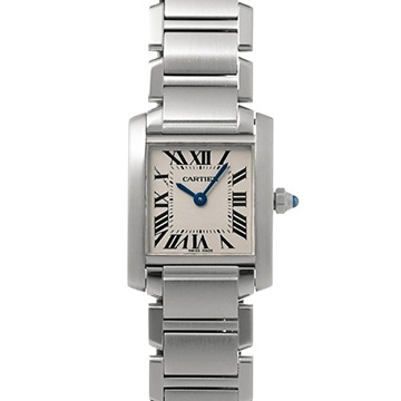 カルティエ タンクフランセーズ SM　 W51008Q3 シルバー レディース 時計 【中古】【wristwatch】