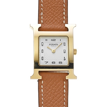 エルメス Hウォッチ HH1.201e ホワイト レディース 時計 【中古】【wristwatch】