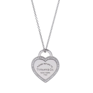 ティファニー リターントゥ ハートタグ ネックレス シルバー K18ホワイトゴールド WG レディース ジュエリー 【中古】【jewelry】