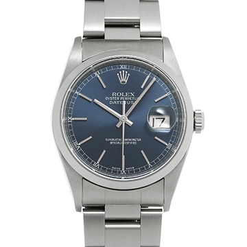 ロレックス デイトジャスト 16200 ブルー メンズ 時計 【中古】【wristwatch】