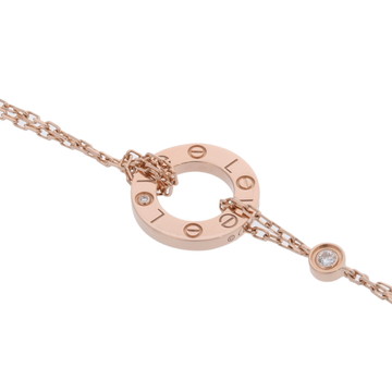 カルティエ ラブサークル ブレスレット 2PD ゴールド K18ピンクゴールド PG レディース ジュエリー 【中古】【jewelry】
