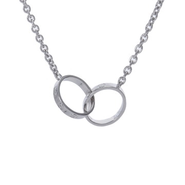 カルティエ ベビーラブ ネックレス シルバー K18ホワイトゴールド WG レディース ジュエリー 【中古】【jewelry】