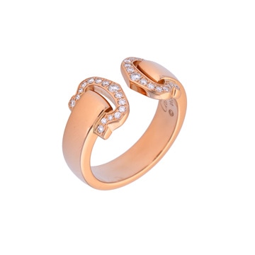 カルティエ ブークルせ リング #51 ゴールド K18ピンクゴールド PG レディース ジュエリー 【中古】【jewelry】