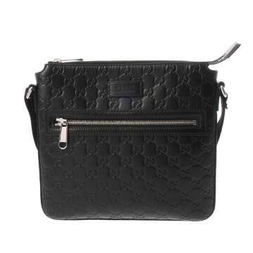 グッチ グッチシマ ショルダーバッグ ブラック 779865 レザー レディース バッグ 【中古】【bag】