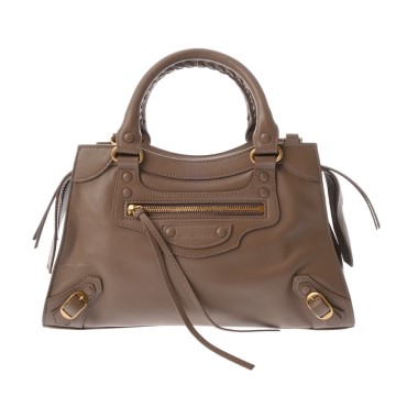 バレンシアガ ネオクラシックシティ ブラウン 678629 レザー ユニセックス バッグ 【中古】【bag】