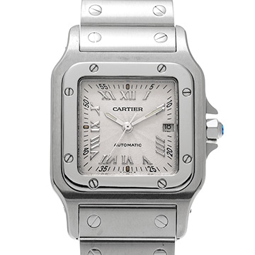 カルティエ サントス ガルベ LM W20040D6 シルバー メンズ 時計 【中古】【wristwatch】