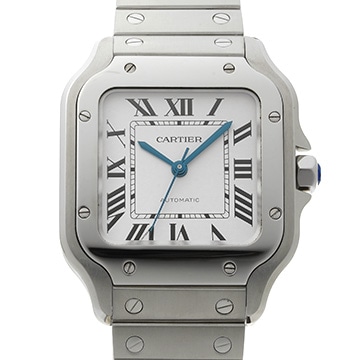 カルティエ サントス ドゥ カルティエ MM WSSA0029 シルバー メンズ 時計 【中古】【wristwatch】