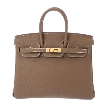 エルメス バーキン 25 エトゥープ トゴ レディース バッグ 【中古】【bag】