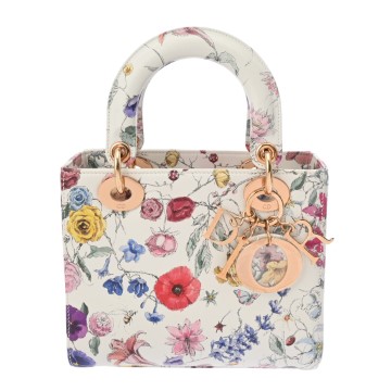 ディオール LADY DIOR バッグ スモール マルチカラー カーフスキン レディース バッグ 【中古】【bag】