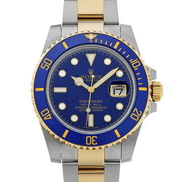 ロレックス サブマリーナ デイト 116613GLB ブルー/ダイヤモンド メンズ 時計 【中古】【wristwatch】