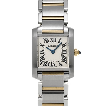 カルティエ タンク フランセーズ SM W51007Q4 シルバー レディース 時計 【中古】【wristwatch】