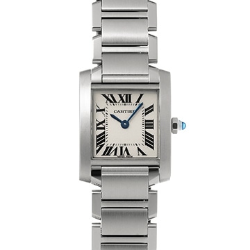 カルティエ タンクフランセーズ SM　 W51008Q3 シルバー レディース 時計 【中古】【wristwatch】