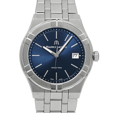 モーリス ラクロア アイコン オートマティック AI1108-SS002-430-1 ブルー メンズ 時計 【中古】【wristwatch】