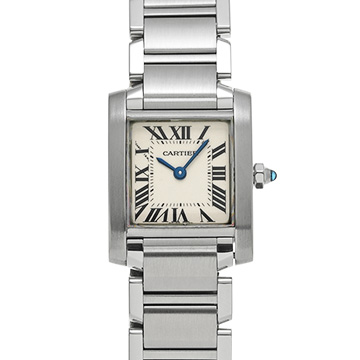 カルティエ タンクフランセーズ SM　 W51008Q3 シルバー レディース 時計 【中古】【wristwatch】