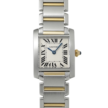 カルティエ タンク フランセーズ SM W51007Q4 シルバー レディース 時計 【中古】【wristwatch】