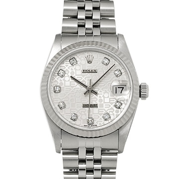 ロレックス デイトジャスト 68274G シルバーコンピュータ/ダイヤモンド ユニセックス 時計 【中古】【wristwatch】