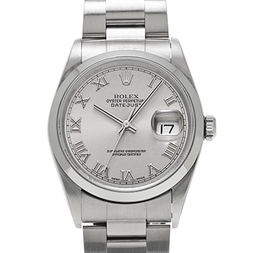 ロレックス デイトジャスト 16200 グレー メンズ 時計 【中古】【wristwatch】