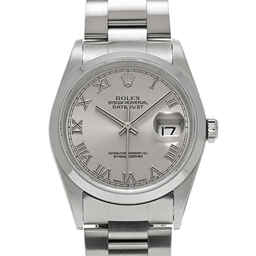 ロレックス デイトジャスト 16200 グレー メンズ 時計 【中古】【wristwatch】