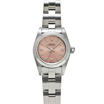 ロレックス オイスターパーペチュアル レディ 24 76080 ピンク レディース 時計 【中古】【wristwatch】