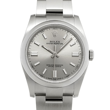 ロレックス オイスターパーペチュアル 36 116000 グレー メンズ 時計 【中古】【wristwatch】